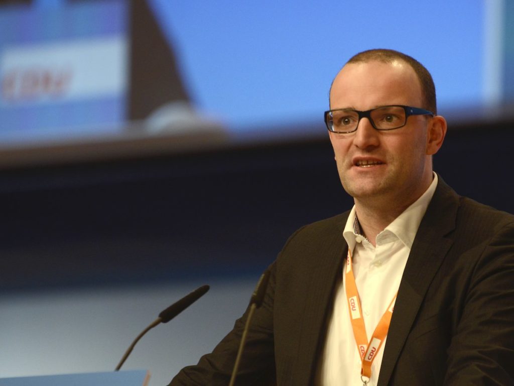 Jens Spahn übt Kritik Telematikinfrastruktur, CDU Parteitag 2020 © CDU/CSU-Bundestagsfraktion CC BY-SA 3.0